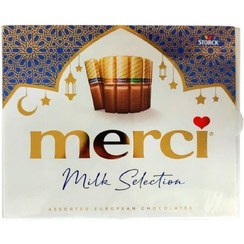 تصویر شکلات شیری کادویی مرسی 250 گرم - Merci milk Selection 
