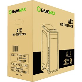 تصویر کیس کامپیوتر گیم مکس مدل G561 GameMax G561 White Gaming Computer Case