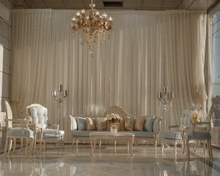 تصویر مبل کلاسیک کاجی مدل نهال ظرفیت ۸ نفره 