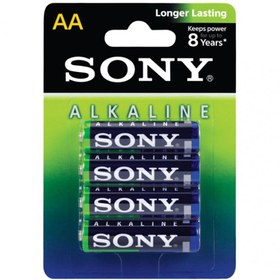 تصویر باتری قلمی سونی آلکالاین 4 عددی SONY SONY 4-cell battery (super alkaline)