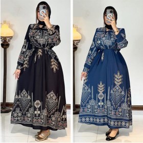 تصویر پیراهن فلور نخ درجه یک سنتی - کله‌غازی 