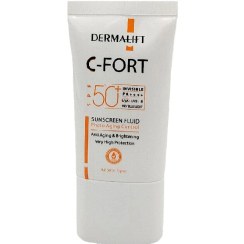 تصویر فلوئید ضد آفتاب Dermalift C-Fort 