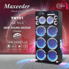 تصویر اسپیکر و باند دو تیکه مکسیدر مدلTN 101 ا Speaker MAXEEDER TN 101 Speaker MAXEEDER TN 101