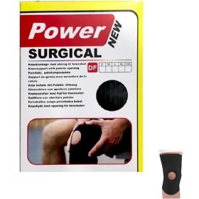 تصویر زانوبند کبریتی کشی Power بسته 2 عددی سوراخ دار Power knee support