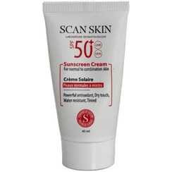 تصویر کرم ضد آفتاب رنگی SPF 50 پوست نرمال تا مختلط 40 میل اسکن اسکین کد353 