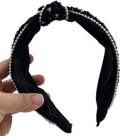 تصویر تل مشکی دور مرواریدی 