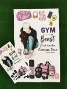 تصویر پک اقتصادی حوله زیرانداز ورزشی و کوله ورزشی(شوزبگ) طرح پرفروش سارا 