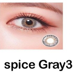 تصویر لنز نیوویژن پرو طوسی با چاشنی عسلی new vision pro spice gray 3
