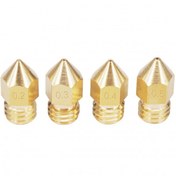 تصویر نازل 0.4 میلیمتر برنجی فیلامنت 1.75 اکسترودر MK8 Brass Nozzle MK8 extruder size 0.4 mm filament 1.75