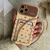 تصویر قاب گوشی گل رز فیوره جاکارتی + بندست / آیفون کد c1962