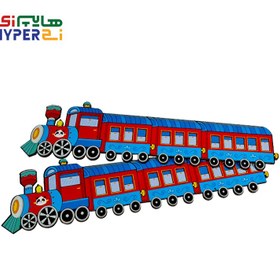 تصویر خط کش قطار چوبی 