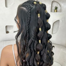 تصویر پک دو عددی مهره و حلقه مو 