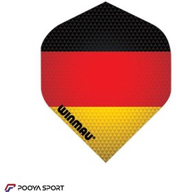 تصویر پر دارت 3 عددی طرح پرچم آلمان winmau Mega Standard اصل 