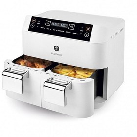 تصویر سرخ کن دوقلو بدون روغن کوچ ورک آلمان مدل Kochwerk DE21 - مشکی German Kochwerk DE21 oil-free twin fryer