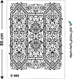 تصویر شابلون طرح فرش کد E 466 