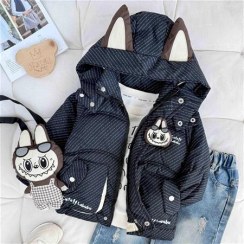 تصویر کاپشن بچگانه طرح لبوبو 2 تا 7 سال کد 9939 