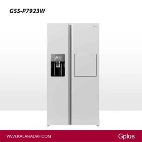 تصویر یخچال فریزر ساید بای ساید جی پلاس مدل GSS-P7923 ظرفیت ۳۲ فوت با بار خانگی و یخساز اتوماتیک 