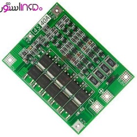 تصویر ماژول شارژ باتری لیتیوم-یون 4 سل 40 آمپر - 16.8 ولت BMS module 4s - 40A - 16.8V