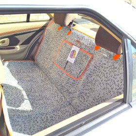 تصویر کاور صندلی ماشین حیوانات سه تکه برند BT pet - طوسی روشن car cover for pet