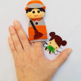 تصویر عروسک انگشتی نمدی مشاغل 