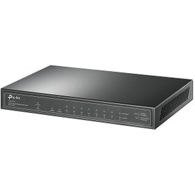 تصویر سوییچ 8 پورت گیگابیت +PoE تی پی-لینک TP-Link مدل TL-SG1210P TP-Link 10-Port Gigabit Desktop Switch with 8-Port PoE+