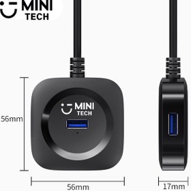 تصویر هاب USB3.0 مینی تک 4 پورت مدل M-344 
