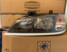 تصویر چراغ جلو اسپرت پارس مشکی دودی 