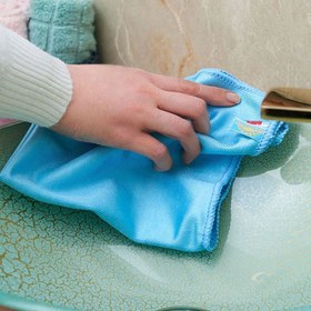 تصویر دستمال میکروفایبر شیشه مهسان مدل 20141 Mahsun 20141 Microfiber Window Cleaner Cloth