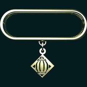 تصویر آویز ساعت طلا 18 عیار زنانه مدوپد مدل هندسی کد SG1-1487 