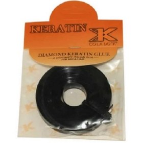 تصویر چسب کراتین اکستنشن مو مدل رولی اصلی - قهوه ای 