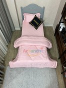 تصویر روتختی یک نفره ساده صورتی کد S624 