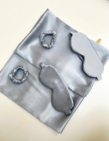 تصویر ست سه عددی ساتن - یاسی 