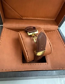 تصویر ساعت مچی سیتیزن مردانه سیتیزن بند چرمی قهوه‌ای Citizen men's watch, citizen, brown leather strap