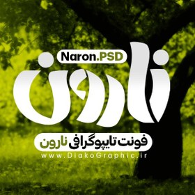 تصویر فونت تایپوگرافی نارون Naron Font 