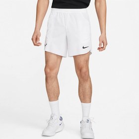 تصویر شلوارک تنیس مردانه نایک Nike Dri-FIT ADV RAFA 18cm- سفید 