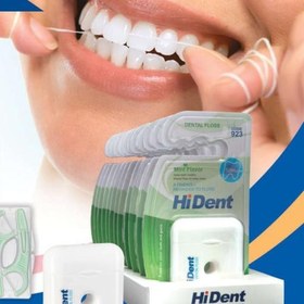 تصویر نخ دندان دارچینی هایدنت 50 متری کد 918 Dental floss Cinnamon Flavor HiDent 50 m code 918