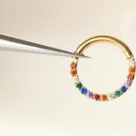 تصویر میکروستینگ نگین چندرنگ 