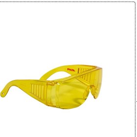 تصویر عینک ایمنی زرد آروا مدل ۸۱۴۳ Arva yellow safety glasses model 8143