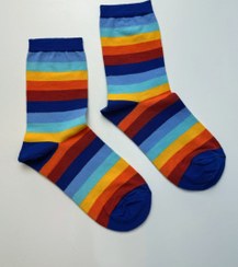 تصویر جوراب ساقدار رنگی رنگی 