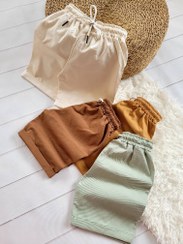 تصویر شلوارک کتان 