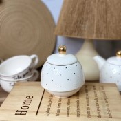 تصویر قندون دستگیره طلا خالدار 