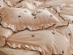 تصویر ست کاور لحاف ۶ تکه پینترستی دونفره طرح پاپیون 