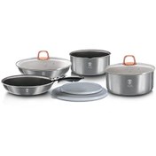 تصویر مجموعه ظروف آشپزی Berlinger Haus 9Pc Space Saving Cookware set Pots Pans Induction - ارسال 20 روز کاری 