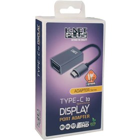 تصویر تبدیل تایپ سی به Displayport با رزولوشن 8K کی نت پلاس مدل KP-COCM2DP02 