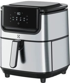 تصویر Electrolux 6 برنامه E6AF1-6st 8 را کاوش کنید ، صفحه نمایش LCD را لمس کنید ، با ظرفیت 7 لیتر Airfryer Electrolux E6AF1-6ST Sıcak Hava Fritözü Airfryer, 7 Lt Sepet Kapasiteli, 5.4 Lt Kızartma Kapasiteli