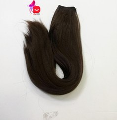 تصویر اکستنشن مو متری پوش کلیپسی قد ۵۰ رنگ بلوند تیره 