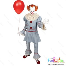 تصویر لباس کودک شخصیت فیلم ایت Pennywise (دارای سایزبندی) 