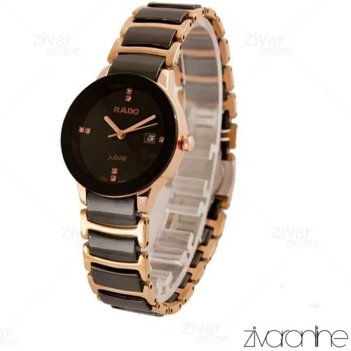 Rado black cheap chain watch price