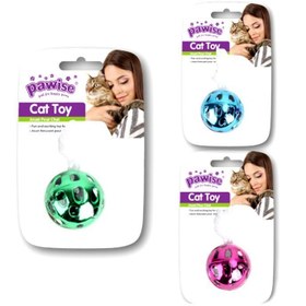تصویر لوازم گربه فروشگاه اوجیلال ( EVCILAL ) اسباب بازی گربه توپ فلزی Pawise – کدمحصول 97352 