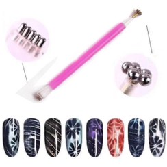 تصویر مگنت طراحی ناخن گل 